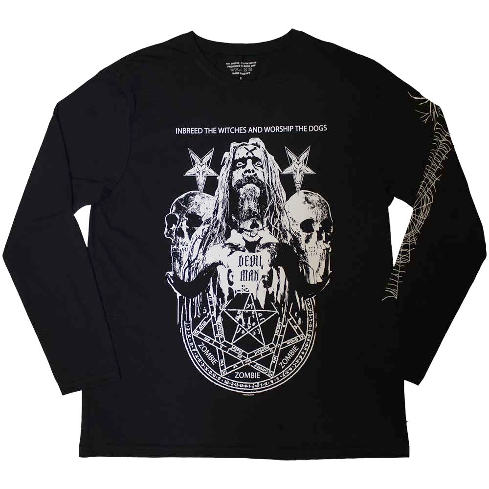 Rob Zombie - Devil Man Longsleeve shirt - Zwart